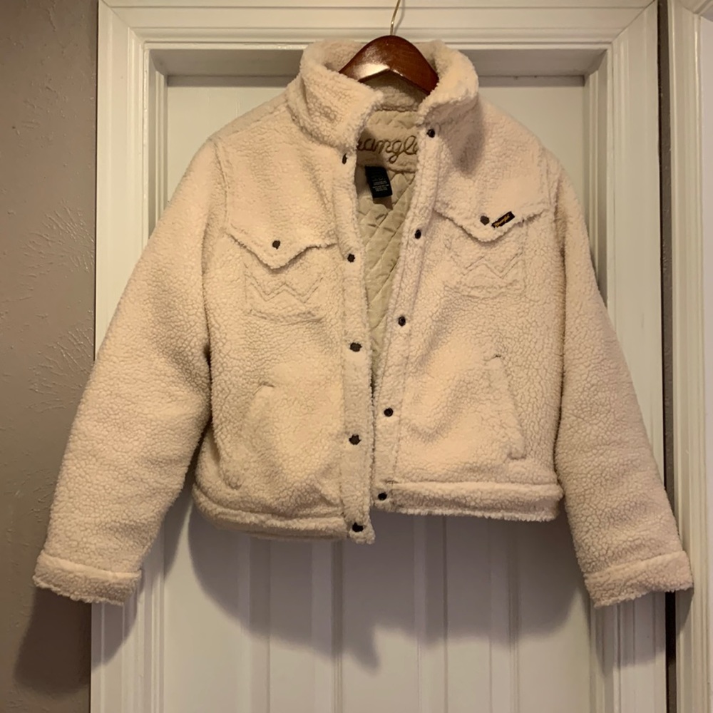 Wrangler Women’s Sherpa Snap Jacket